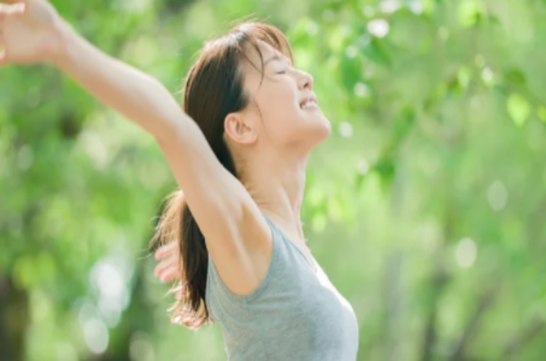 脱毛女子