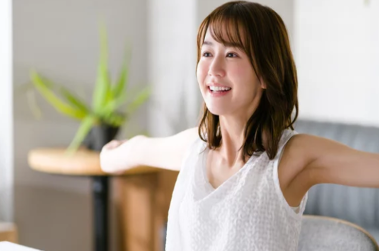 脱毛女子
